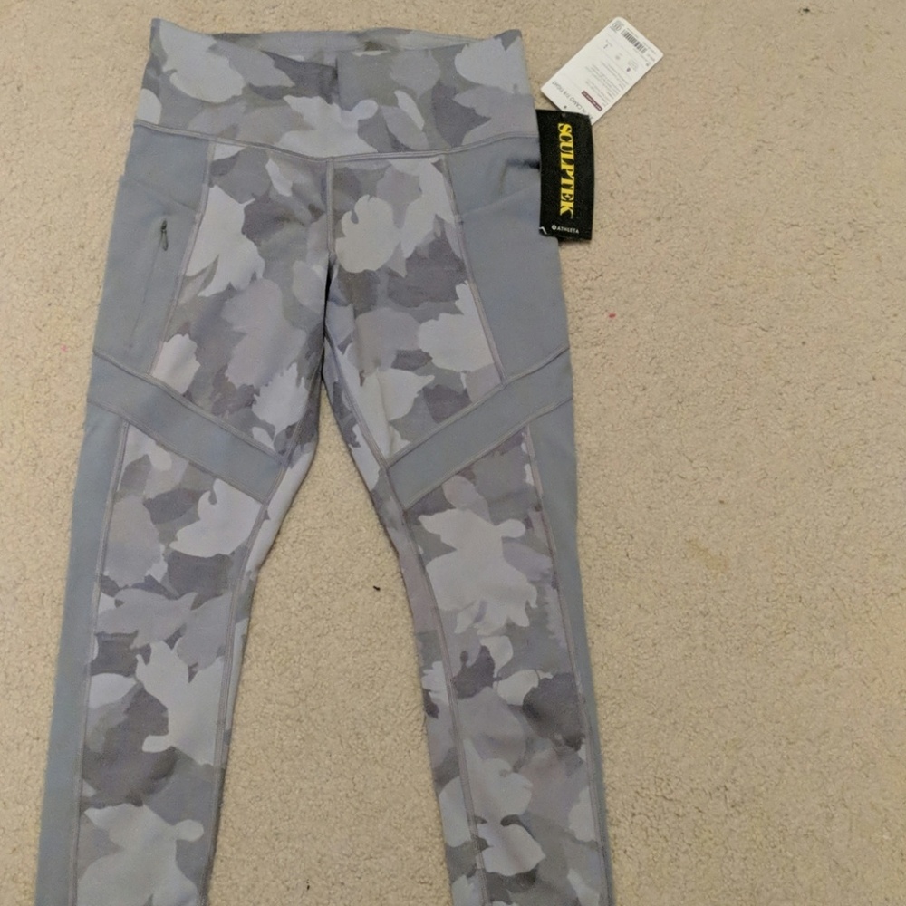 Athleta grey camo 7/8 tights